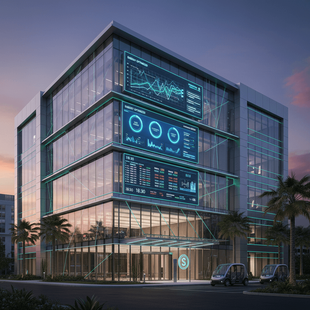 Smart building control systems in modern office