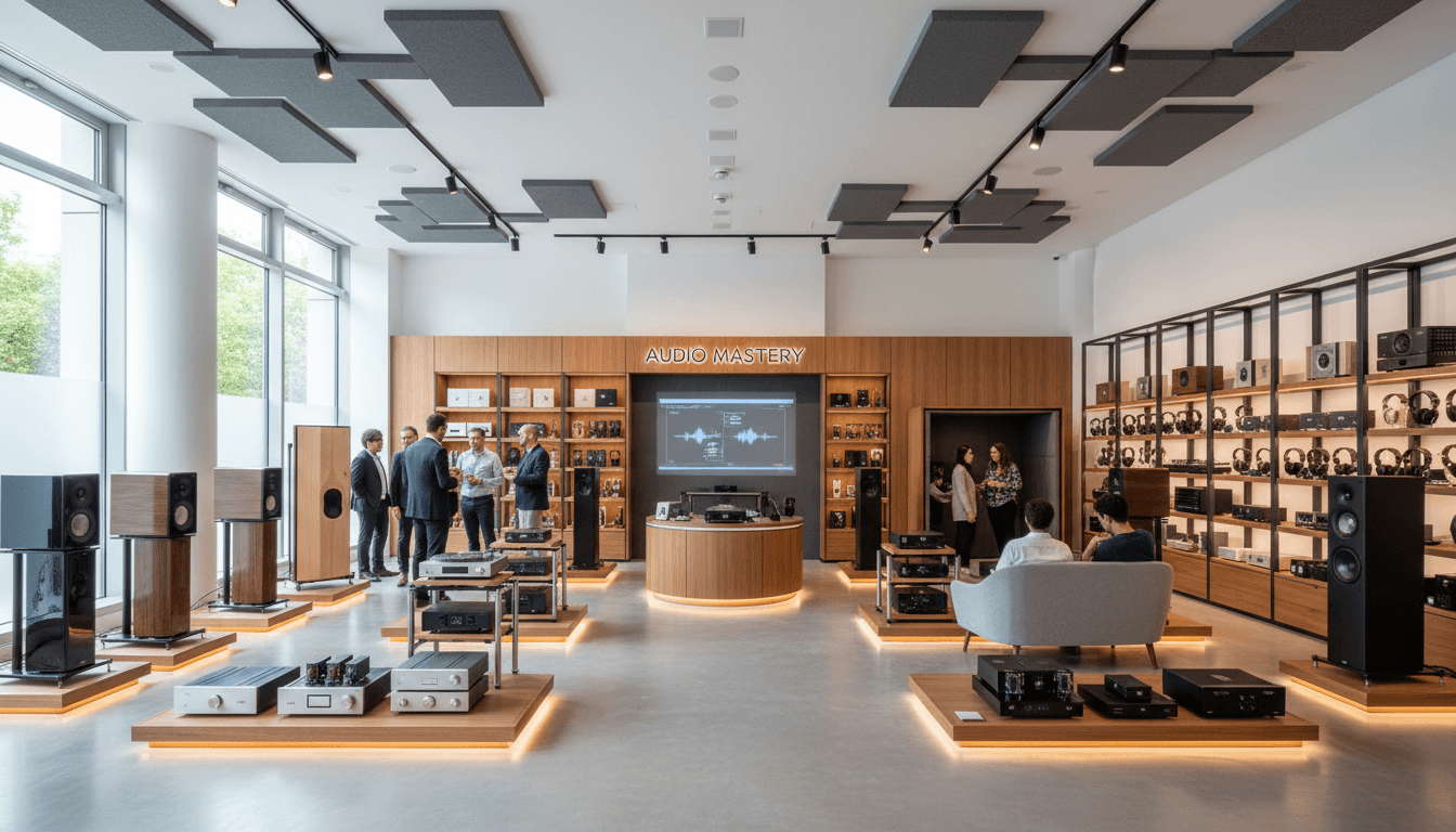 Luxury retail installation with comprehensive audio and lighting integration