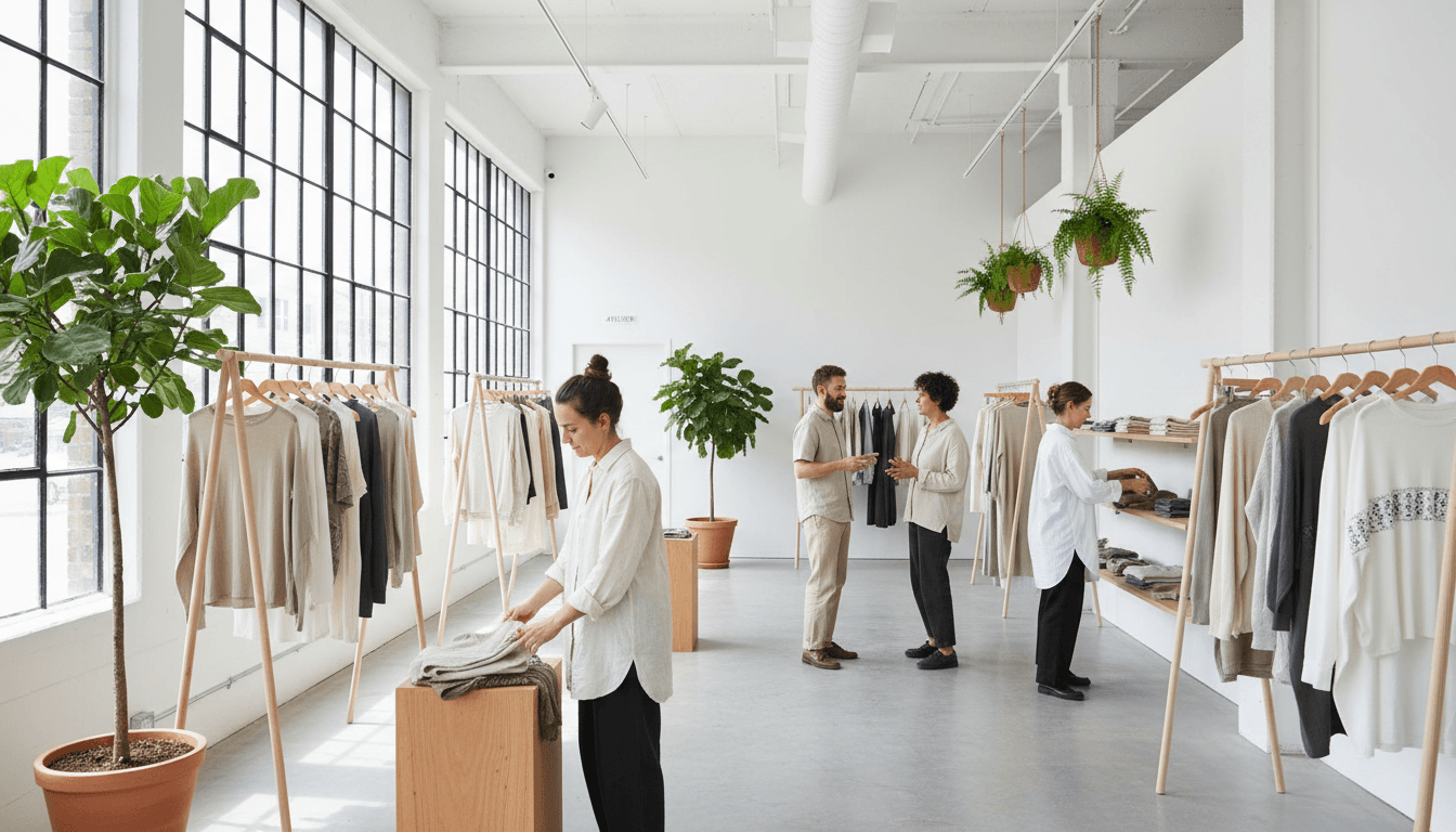 Complete retail branding installation with audio and visual elements working together